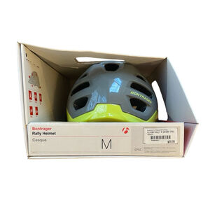 Bontrager Rally Helmet Gray Yellow bicycle helmet new in box size medium